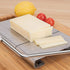 YasTant Professional Cheese Slicer for Block Cheese, Luxury Size Cheese Cutter Stainless Steel Cheese Slicer Board with Wire Cutter Heavy Duty, Perfect for Soft Semi Hard Cheese Grey