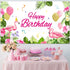 Summer Flamingo Themed Party Decoration Backdrop Flamingo Banner Party Supplies Tropical Floral Photo Booth Hawaiian Themed Party Decoration for Birthday Party Luau Beach Party, 70.8 x 43.3 Inch