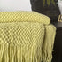 LOMAO Knitted Throw Blanket with Tassels Bubble Soft Lightweight Blanket Textured Lightweight Throws for Couch Cover Home Decor (Lemon Yellow, 50x60)