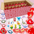 28 Pack Valentines Day Gifts for Kids, Valentines Classroom Gifts with Filled Hearts Bulk, Exchange Party Favors for Boys Girls School Class Classroom