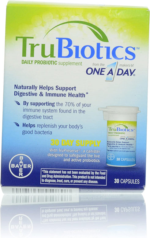 Trubiotics Supplements Capsules, 30 Count