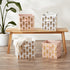 DII Foldable Fabric Storage Containers (13x13x13) Pineapple Gold-Set of 2, Large (2), White