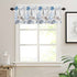 Coastal Curtain Valance for Windows,Nautical Starfish Blue Seaweed Window Toppers Valances,Underwater World Pocket Window Treatment Short Curtains for Kitchen Bathroom Bedroom 54x18in