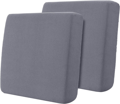 Hokway Stretch Couch Cushion Slipcovers Reversible Cushion Protector Slipcovers Sofa Cushion Protector Covers(2,Light Grey)