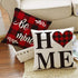 AVOIN Valentine's Day Saying Buffalo Plaid Throw Pillow Cover, 18 x 18 Inch Holiday Anniversary Wedding Cushion Case for Sofa Couch Set of 4