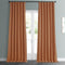 HPD Half Price Drapes BOCH-LN185-P Faux Linen Room Darkening Curtain (1 Panel) 50 X 96, BOCH-LN18517-96, Desert Orange