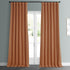 HPD Half Price Drapes BOCH-LN185-P Faux Linen Room Darkening Curtain (1 Panel) 50 X 96, BOCH-LN18517-96, Desert Orange
