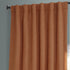 HPD Half Price Drapes BOCH-LN185-P Faux Linen Room Darkening Curtain (1 Panel) 50 X 96, BOCH-LN18517-96, Desert Orange