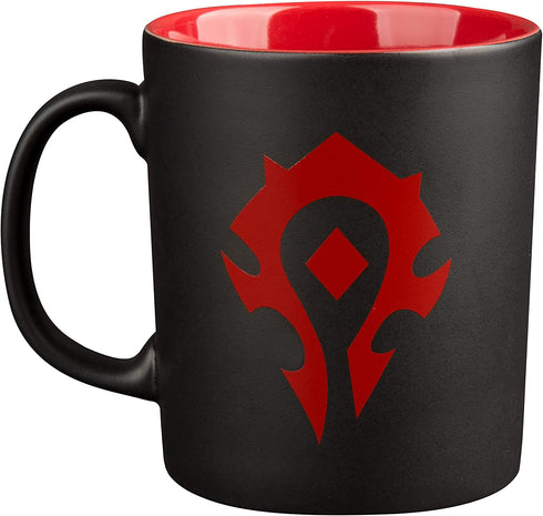 JINX World of Warcraft Horde Ceramic Coffee Mug, Black/Red, 11 ounces