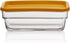 Libbey Stack It Medium Glass Storage Containers with Lids, Set of 4