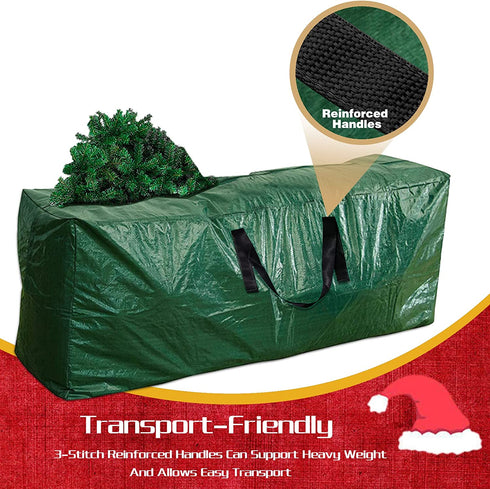 Cokacot Christmas Tree Storage Bag, Fits Up to 9 Foot Artificial Xmas Dissembled Tree, Waterproof Material Protects from Dust, Moisture and Insect (65" x 21" x 30")