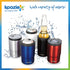 KOOZIE Stainless Steel Triple 3-in-1 Can Cooler, Bottle or Tumbler with Lid for 12 oz Standard Cans | Double Wall Vacuum Insulated for Hot and Cold Drinks (Silver)