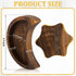 2 Pieces Moon Tray Crystal Holder for Stones Crescent Moon Tray Crystal Display Tray Decorative Wooden Moon Tray Wooden Crystal Organizer Walnut for Jewelry Essential Oil Crystal and Stone