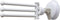Changing Lifestyles Safe-er-Grip Drip Dry Portable Drying Rack, White with 3 prongs,11.5x17 Inch (Pack of 1)