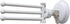 Changing Lifestyles Safe-er-Grip Drip Dry Portable Drying Rack, White with 3 prongs,11.5x17 Inch (Pack of 1)