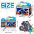 24 Pieces Monster Truck Favor Bags Paper Party Bags Treat Monster Jam Party Supplies Favor Box for Holiday Birthday Theme Parties Goodie Candy Cookies, 2 Styles, 7.09 x 7.09 Inches in Expanded State