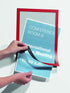 DURABLE Self-Adhesive Magnetic DURAFRAME Document Sign Holder, Letter-Size 8-1/2" x 11", Red, 2 Pack (476803)