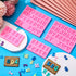 4 Pieces Valentine's Day Diamond Heart Mold Silicone Letter Alphabet Fondant Chocolates Molds, 8.7 Inch Silicone Breakable Heart Mold and 4 Pieces Wooden Hammers for Baking Chocolate