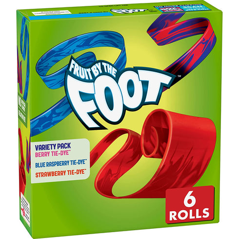 Fruit by the Foot Fruit Flavored Snacks, Variety Pack, 4.5 oz, 6 ct