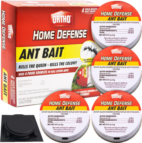 Ant Killer by Ortho Home Defense 4+1Pk|Metal Ant Traps Indoor & Ant Killer Outdoor | Ant Killer Indoor Safe for Pets and Kids |Effective Ant Trap & Ant Bait Indoor Ant Killer | Ants Killer for House