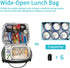 Sunny Bird Small Insulated Lunch Bag Portable Lunch Box Tote for Work and School (Black)