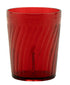 G.E.T. Tahiti Shatterproof BPA-Free Plastic Tumblers, 6 Ounce, Red (Set of 4)