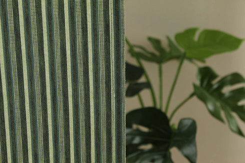 Narumi Vertical Stripe Cotton Cloth Japanese Noren Curtain Tapestry (Dark Green)