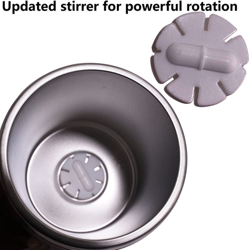 Self Stirring Coffee Mug, Self Mixing Coffee Mug,14Oz Stainless Steel Insulated Reusable Coffee Cup, Spinning Home Office Travel Mixer Cup Best Cute Christmas Birthday Gift (New Coffee)