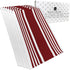 BELLE CHANTE Luxury Hand and Kitchen Dish Towels | Oversized 20 x 30 inches, One Half Dozen, Wine Stripe