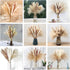 80Pcs Boho Home Decor Dried Flowers Arrangements, Nature Dried Pampas Grass Decor 17.32 Inch Small Pompous Grass Floral Reed Lagurus Ovatus Bunny Tail Grass Bouquet Bulk
