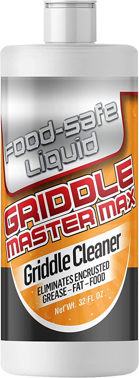 Griddle Master Max - Powerful Food-Safe Liquid Griddle and Grill Cleaner 32 oz.