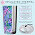 Lilly Pulitzer 20 Oz Insulated Tumbler with Lid, Blue Stainless Steel Travel Cup, Double Wall Metal Tumbler, Bringing Mermaid Back