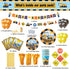 Whoobli Construction Birthday Party Supplies (Serves 16), All in One Truck Construction Party Supplies- Plate, Cups, Spoons, Fork, Napkins. Construction Birthday Decorations for Boys