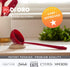 New DI ORO Seamless Series Silicone Kitchen Soup Ladle 600°F Heat-Resistant Serving and Rubber Cooking Spoon Maximum Bowl Capacity Dishwasher Safe with a Heavy-Duty Stainless-Steel Core (Red)