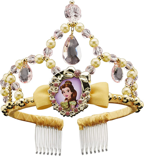 Disguise Disney Princess Belle Beauty & the Beast Classic Girls' Tiara 6 x 5.5 x 3.5 inches