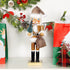 Joliyoou Christmas Nutcracker Figures, 14 Inch Wooden Nutcracker Santa Holding Gifts & Christmas Tree, Large Xmas Nutcracker Tabletop Festival Shelves Decorations
