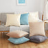 Acanva Solid Velvet Soft Decorative Throw Pillow, 18 x 18 in, Cream