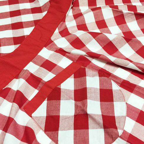 Wrapables Adjustable Flirty Hostess Apron, Red Gingham
