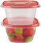 Rubbermaid TakeAlongs Deep Square Food Storage Containers, 5.3 Cup, 2 Count