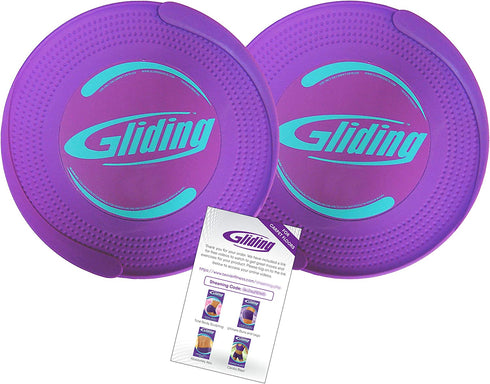 Gliding Discs for Carpet Floors, 1 Pair, Authentic Original Discs, Includes 4 Streaming Video Workouts