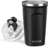 VeeFine Travel Coffee Mug 12oz Leak Proof Coffee Tumbler Dishwasher Safe 18/8 Stainless Steel Insulated Tumblers BPA-Free Car Cup Holder Friendly