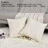 Linen Throw Pillow Covers 18 x 18 Beige Decorative Blank Couch Pillow Covers for Sublimation Bed Sofa Farmhouse Cushion Cases Set of 4
