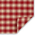 Cackleberry Home Red and Cream French Check Woven Cotton Jacquard Table Runner Reversible 14 x 72 Inches