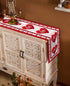 Table Runner 70 Inches Long Burlap Valentines Day Table Runners for Party Decorations, Valentine's Day Love Red Border Table Runner Farmhouse Non-slip Linen Tablecloth for Wedding Dinner