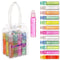Expressions girl Roll On Lip Gloss Set with Carrying Case, 12-Piece Glossy Lip Make-up for Kids and Teens - Fruity Flavors, Non Toxic, Kid Friendly, Party Gift, Best Friends
