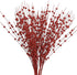Greentime 10 Pack Red Artificial Glitter Berry Stem Ornaments 15.7 Inches Fake Christmas Picks Decorative Glitter Sticks for Christmas Tree DIY Wreath Crafts Gift Fireplace Holiday Home Decor