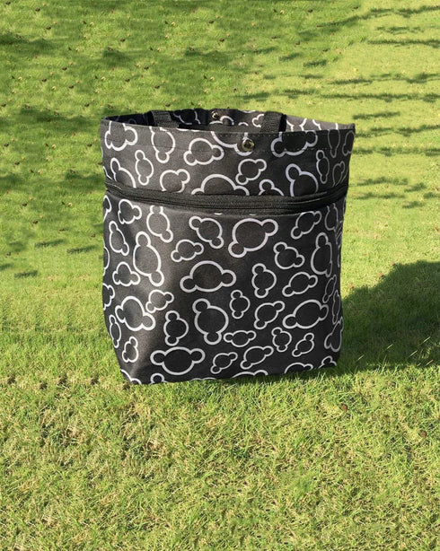 Collapsible Trolley Bags Folding Shopping Bag with Wheels Foldable Shopping Cart Reusable Shopping Bags Grocery Bags Shopping Trolley Bag on Wheels(Black)