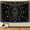 Sun and Moon Tapestry Black and White Tapestries Stars Starry Wall Tapestry Constellation Tapestry Black Tapestry Wall Hanging for Room Wall Decor (59.1 — 82.7 inches)