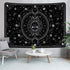 Sun and Moon Tapestry Black and White Tapestries Stars Starry Wall Tapestry Constellation Tapestry Black Tapestry Wall Hanging for Room Wall Decor (59.1 — 82.7 inches)