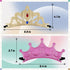 16 Pieces Foam Princess Tiaras and Crowns Making Your Own Tiaras with Crystal Diamond Sticker Princess King Crown for Kids